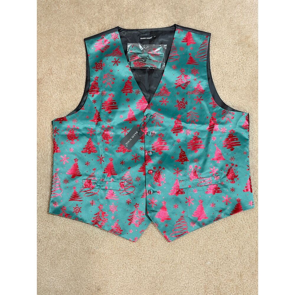 XXL Men's Christmas Holiday Vest with Bowtie